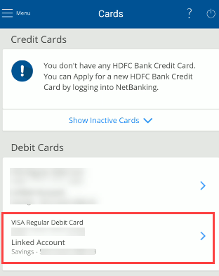 Generate HDFC Bank ATM PIN Thru Mobile Banking