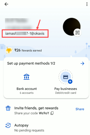 Check Your Google Pay UPI ID (VPA)