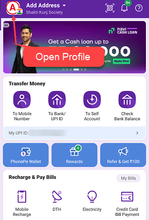 PhonePe Profile
