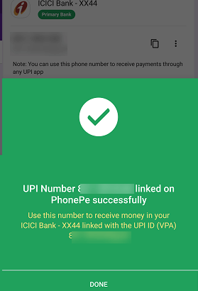  Set UPI Number on PhonePe