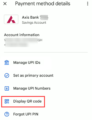 check Google Pay QR code