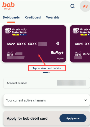 Check Bank of Baroda Debit Card number, CVV, and Expiry Date Online