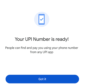 Create UPI Number Google Pay