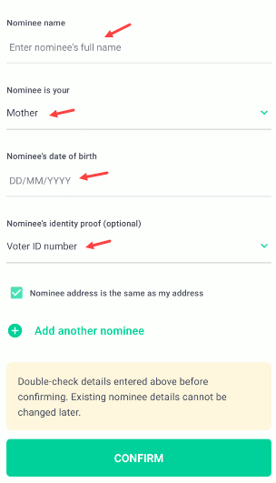 Add Nominee Online for Groww Demat Account