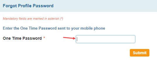 Reset SBI Profile Password Without Hint Question Answer