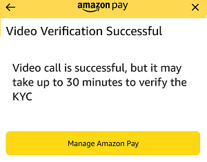 Complete Amazon Pay KYC Online