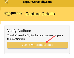 Complete Amazon Pay KYC Online