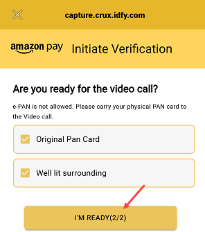 Complete Amazon Pay KYC Online