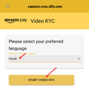 Complete Amazon Pay KYC Online