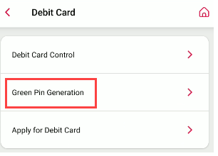 Generate Green PIN for Central Bank of India