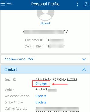  Change HDFC Account Registered email ID Online