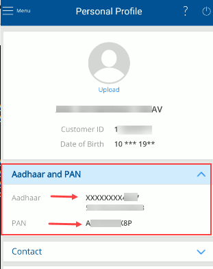 check hdfc account aadhaar pan link