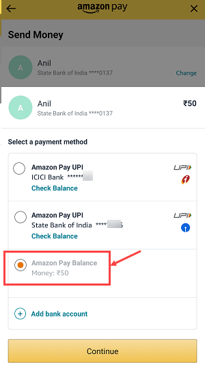 Transfer Amazon Pay Balance Money to Any Bank Account Number