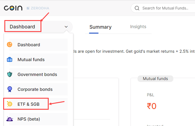 Zerodha Coin - Purchase Sovereign Gold Bond Online