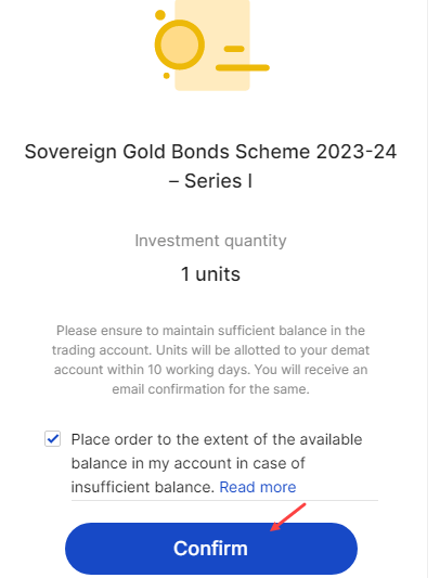 Zerodha Coin - Purchase Sovereign Gold Bond Online