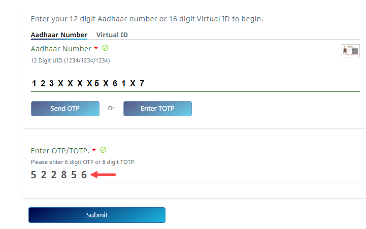 Check Aadhaar and Bank Account Linking Status