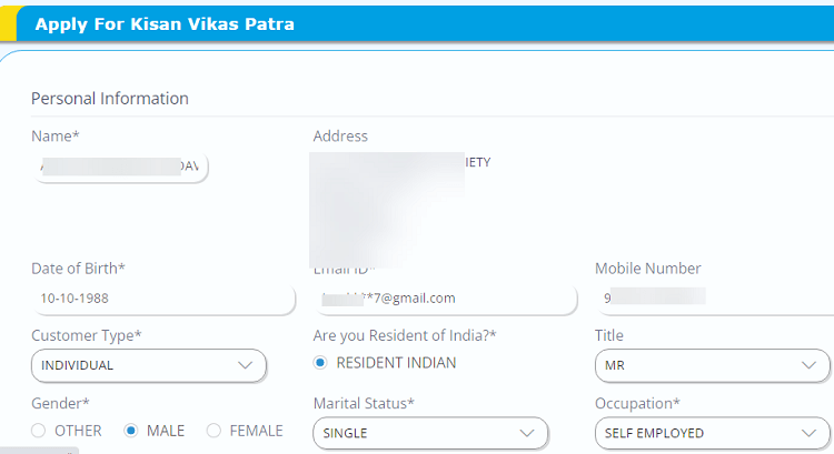 Apply Kisan Vikas Patra (KVP) Online in Canara Bank