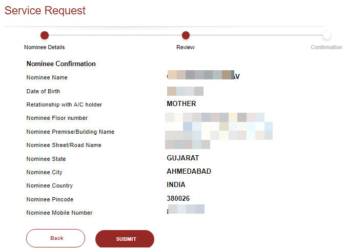Add OR Update Nominee in ICICI Bank Online