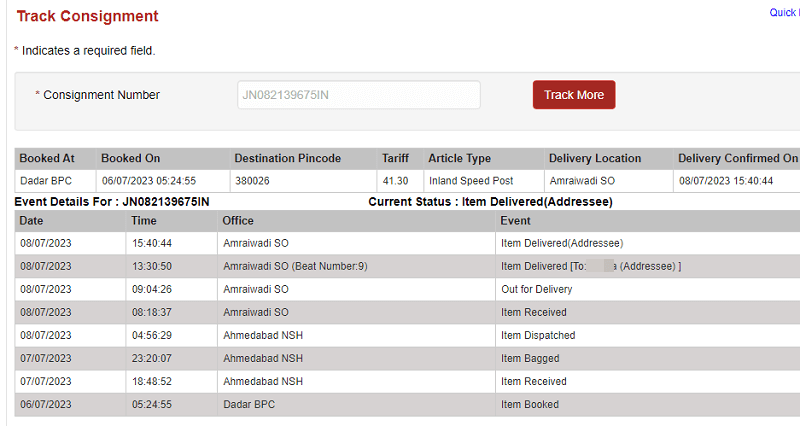 Pan Card Delivery Status Tracking Online