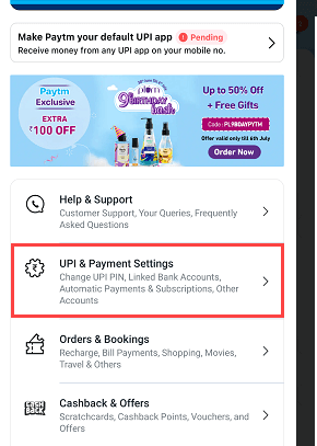Change & Create New UPI ID in Paytm