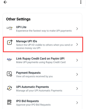 Change & Create New UPI ID in Paytm