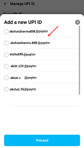 Change & Create New UPI ID in Paytm