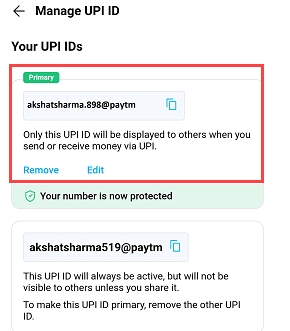 Change & Create New UPI ID in Paytm