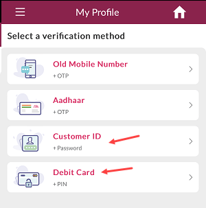 Change Axis Credit Card Registered Mobile Number Online