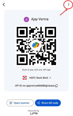 Create Custom Amount QR Code on Gpay