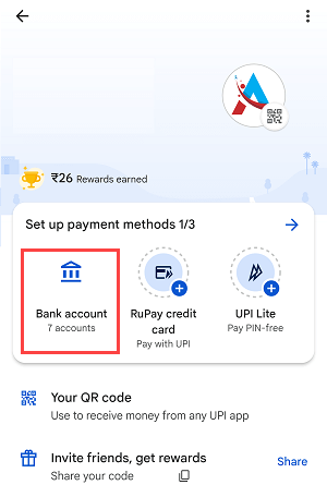 Google Pay profile