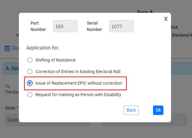 Duplicate Voter ID Card Apply Online