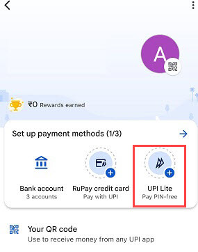 Google Pay UPI Lite Activation & How to Add Money