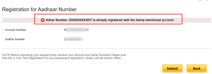 Punjab National Bank (PNB) account Aadhaar link status