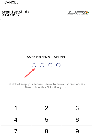 Create Central Bank of India UPI Account on PayTM and Create your UPI PIN