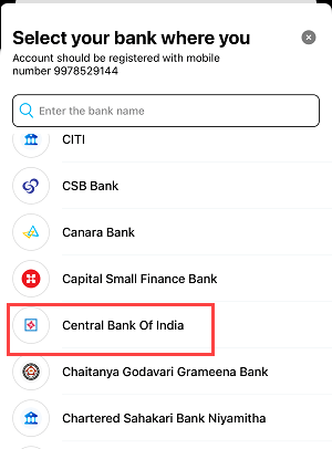 Create Central Bank of India UPI Account on PayTM and Create your UPI PIN
