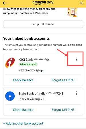 Create a new UPI ID on Amazon Pay