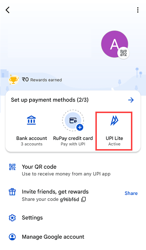 Delete Or close your Google Pay UPI Lite account
