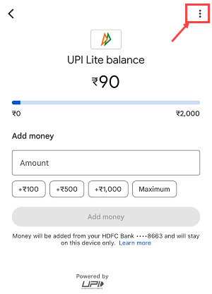 Delete Or close your Google Pay UPI Lite account