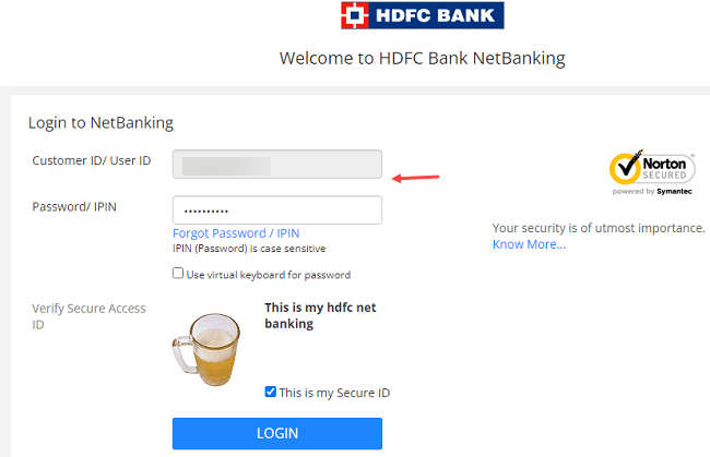 Change HDFC Bank Account Address Online