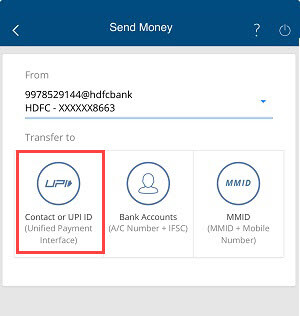 Send Money from HDFC account without UPI PIN
