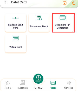 IDBI Bank ATM PIN online on Mobile banking
