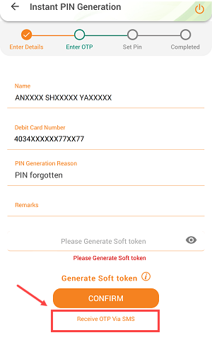 IDBI Bank ATM PIN online on Mobile banking