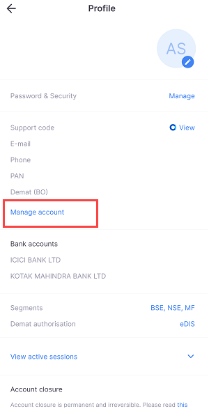 Add New Bank Account in Zerodha Account