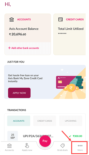 Axis Credit Card PIN