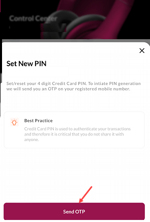 Axis Credit Card PIN