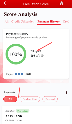 Check Free CIBIL Score or Credit Score Kotak Mobile Banking