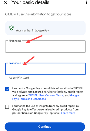 Check CIBIL Score Free on Google Pay 