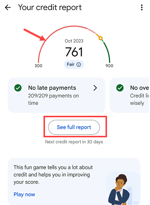 Check CIBIL Score Free on Google Pay 