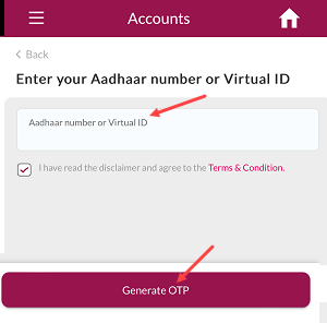 Link Aadhaar with Axis Bank Account