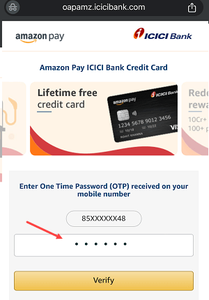 Track Amazon Pay ICICI Bank Credit Card Application Status Online